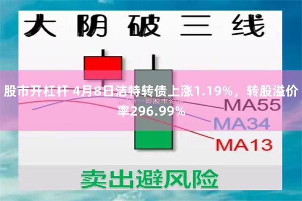 股市开杠杆 4月8日洁特转债上涨1.19%，转股溢价率296.99%