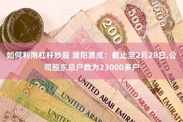 如何利用杠杆炒股 濮阳惠成：截止至2月28日,公司股东总户数为23000多户