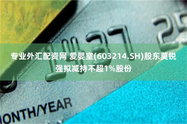 专业外汇配资网 爱婴室(603214.SH)股东莫锐强拟减持不超1%股份