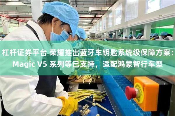 杠杆证券平台 荣耀推出蓝牙车钥匙系统级保障方案：Magic V5 系列等已支持，适配鸿蒙智行车型