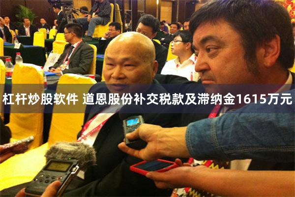 杠杆炒股软件 道恩股份补交税款及滞纳金1615万元